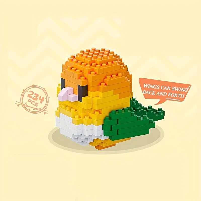 Thumbnail: Creative DIY Cartoon Cute Birds, Parrots, Sparrows, Animal Building Blocks, Bir