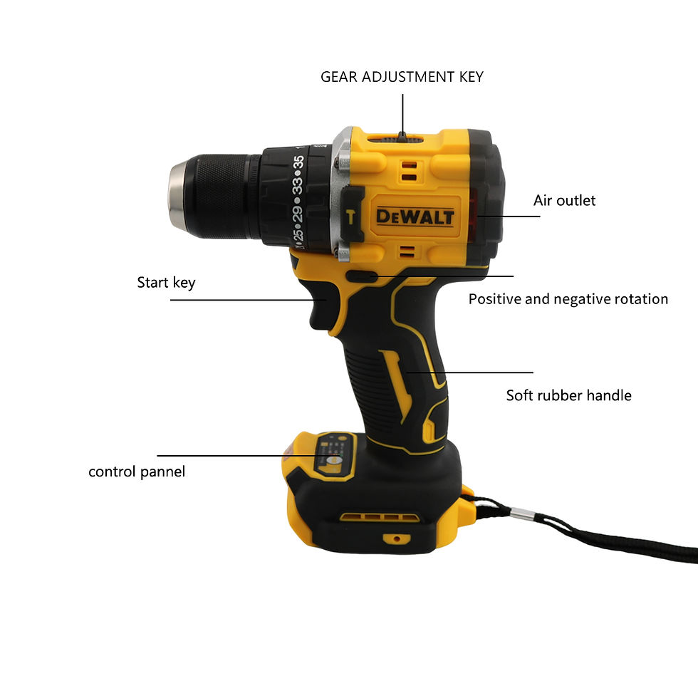 Thumbnail: Dewalt dcd805 bürstenloser Akku-Bohr hammer/Treiber-Kit 20-V-Lithiumbatterie-Sc