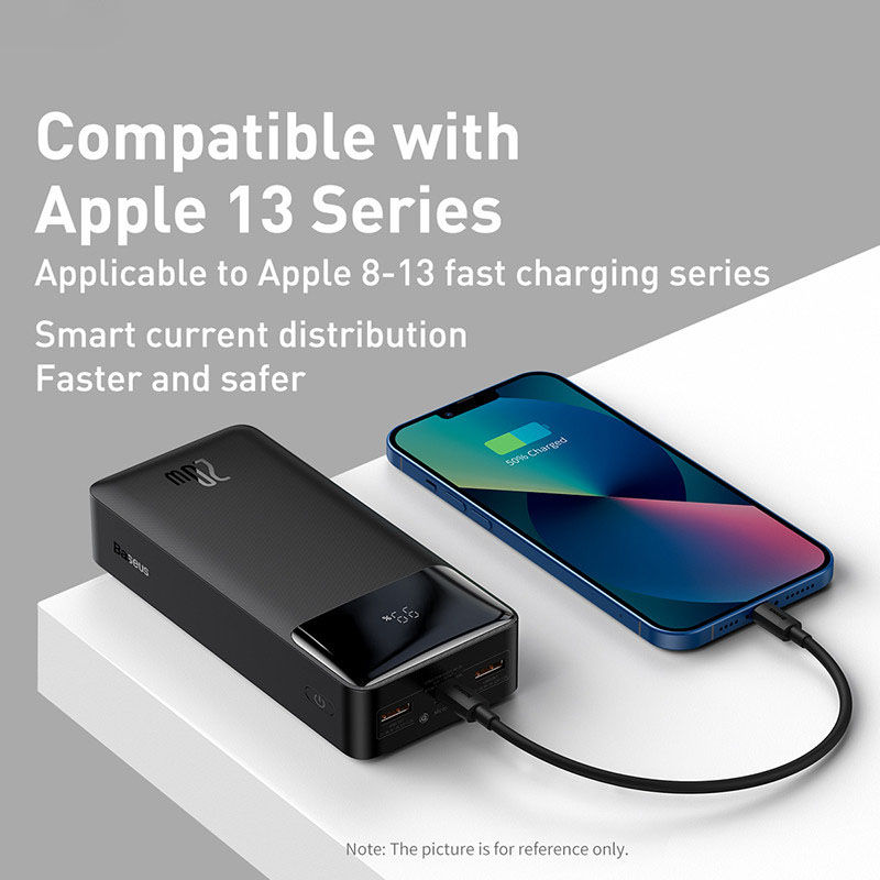 Miniaturbild: Baseus power bank 30000mah mit 20w pd schnell ladung power bank tragbares exter