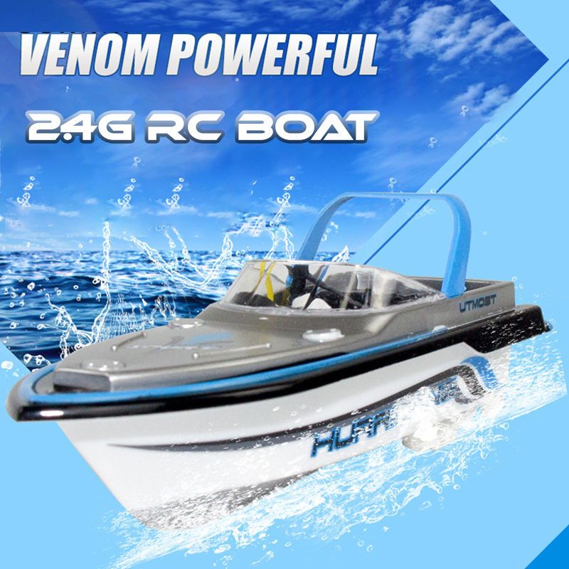 Thumbnail: Mini 2,4G Radio Fernbedienung Schiff Modell Mit Licht Dual Motor High-Speed Sch