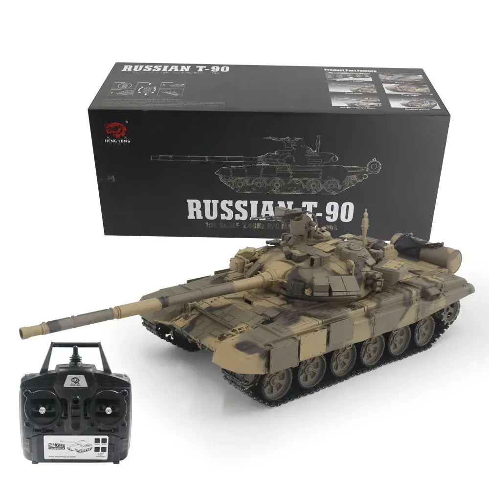 Henglong 1/16 350-1 russisch t90 fern gesteuerter panzer 3938 version infrarot 