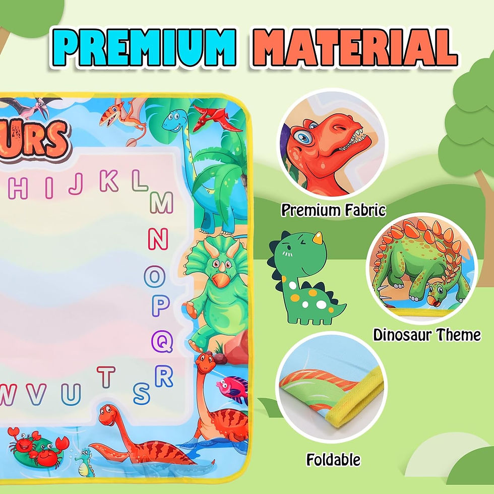 Thumbnail: Large Water Doodle Mat for Toddlers, Magical Colourful, 39″×27″ Mess Free Color