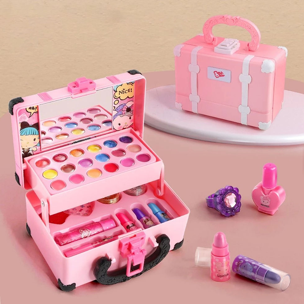 Thumbnail: Children Makeup Cosmetics Pretend Playing Box Princess Make Up Girl Toy Play Se