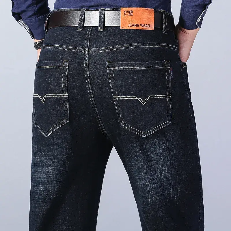 Thumbnail: 2024 NEW Classic Style Casual Stretch Slim Jean Pants Male Brand Denim Trousers