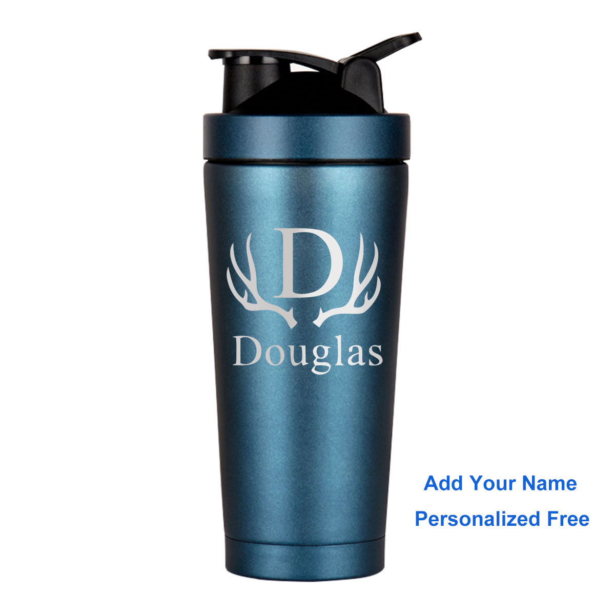 24 oz Custom Name Shaker Bottle for Protein Powder Shakes & Mixes