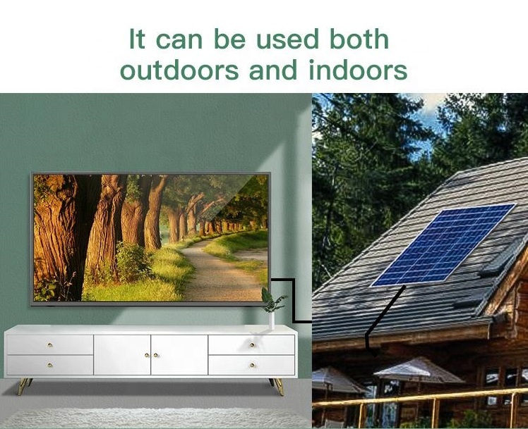 Miniaturbild: 40 "wiederauf lad bares Fernsehen Solar TV Solar Home Licht