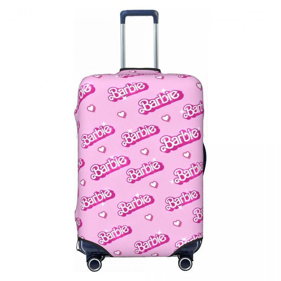 Thumbnail: Benutzer definierte Barbie rosa Mädchen Gepäck abdeckung Schutz Mode Reisekoffe