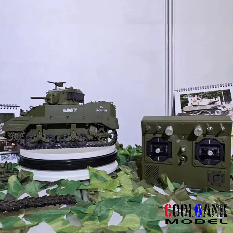 Miniaturbild: Coolbank rc tank u. s. m5a1 stuart light tank modell, fernbedienung tanks im ma