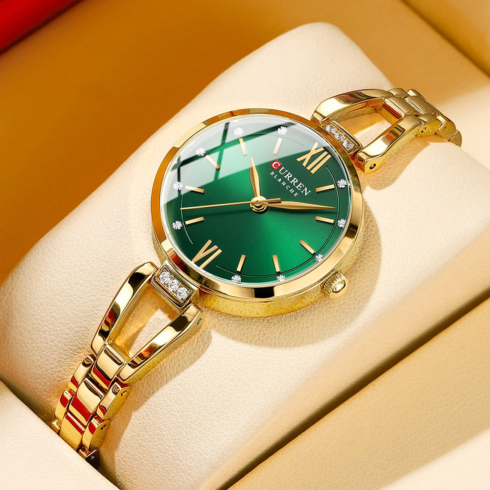 Miniaturbild: Curren Luxus Eleganz Damen uhr mit funkelnden Strass steinen einfache Quarz Ede