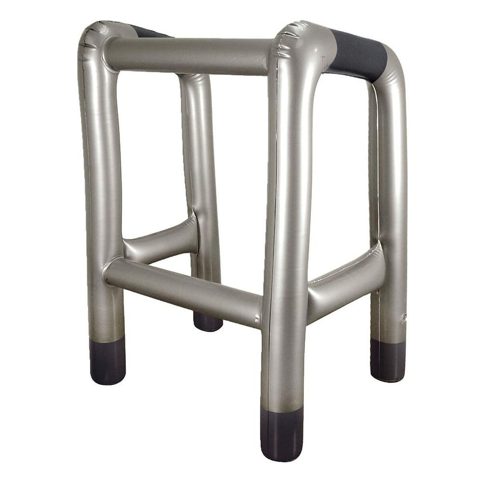 Miniaturbild: 2Pcs Inflatable Zimmer Frame Walking Stick Dress Up Funny Novelty Costume Party