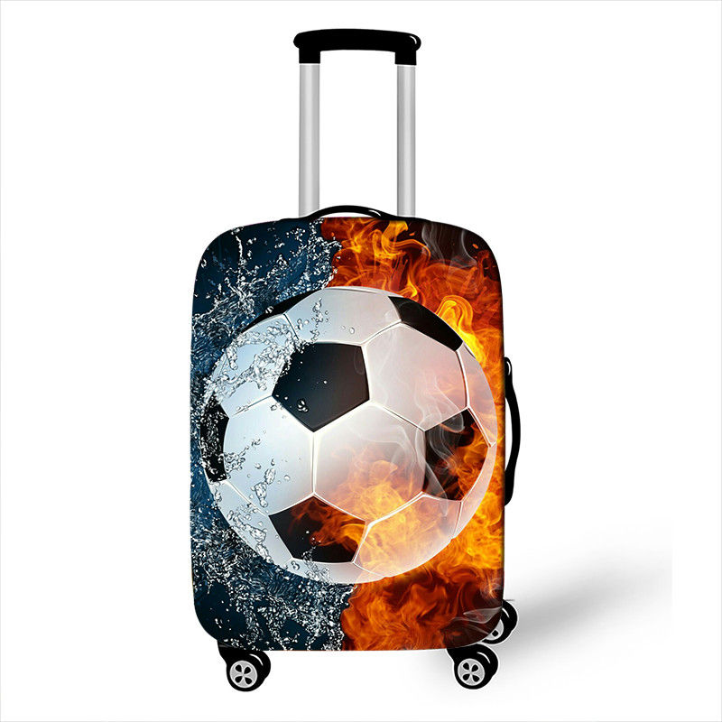 Thumbnail: Fuß Ball Druck Koffer Schutz Abdeckungen Feuer Trolley Gepäck Protector für Man