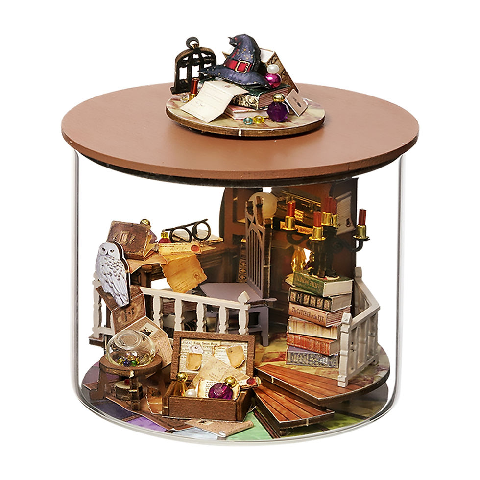 Miniaturbild: 3D Wooden House Diorama Toys DIY Handmade Dollhouse Puzzle Model Handmade Minia