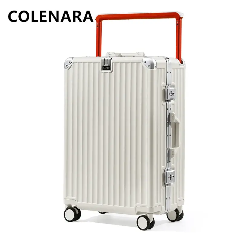 Thumbnail: Colenara 28 Zoll Kabinen koffer große Kapazität Aluminium rahmen Trolley Fall 2