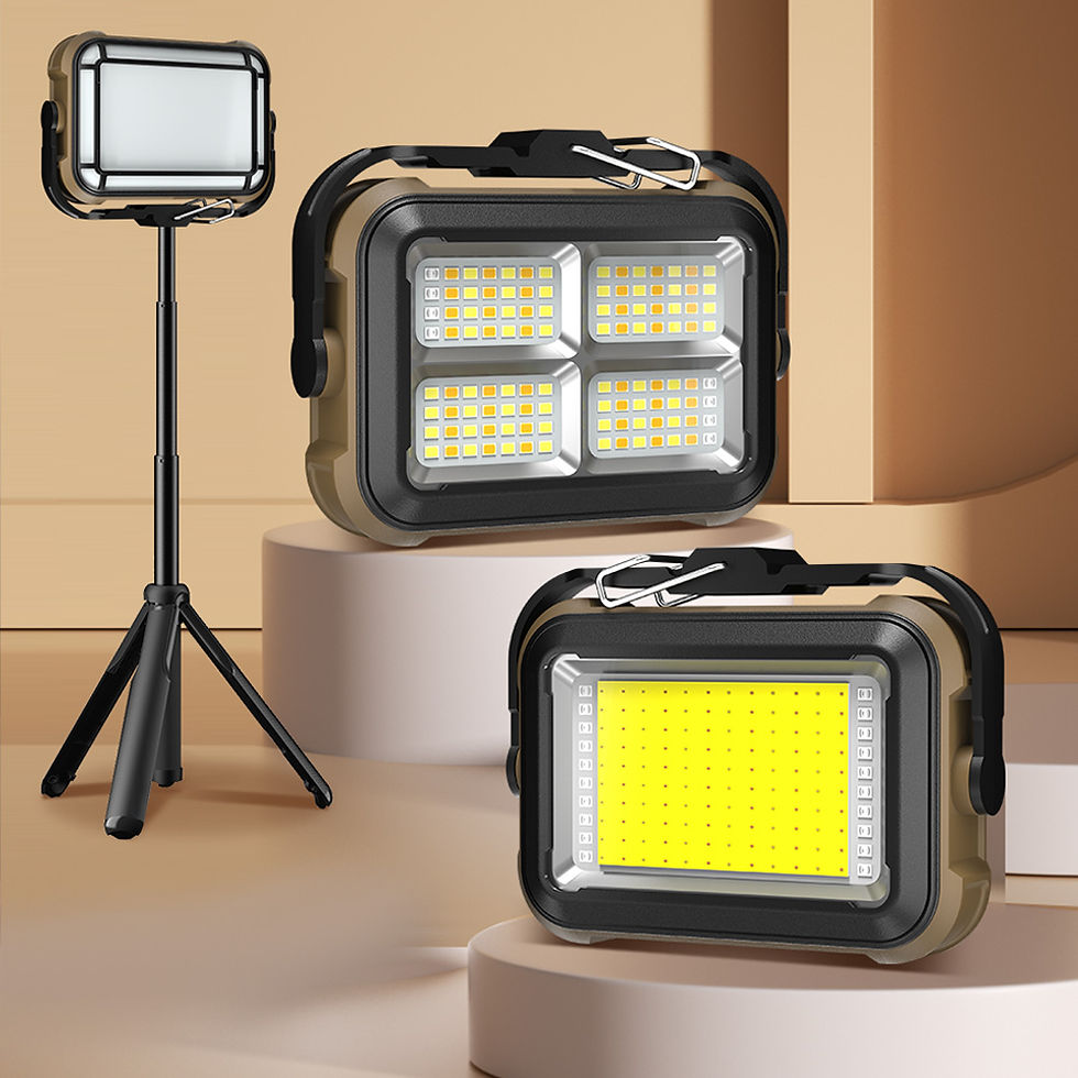 Miniaturbild: Solar Work Light Portable Work Light IPX4 Waterproof Emergency Worklight Mobile