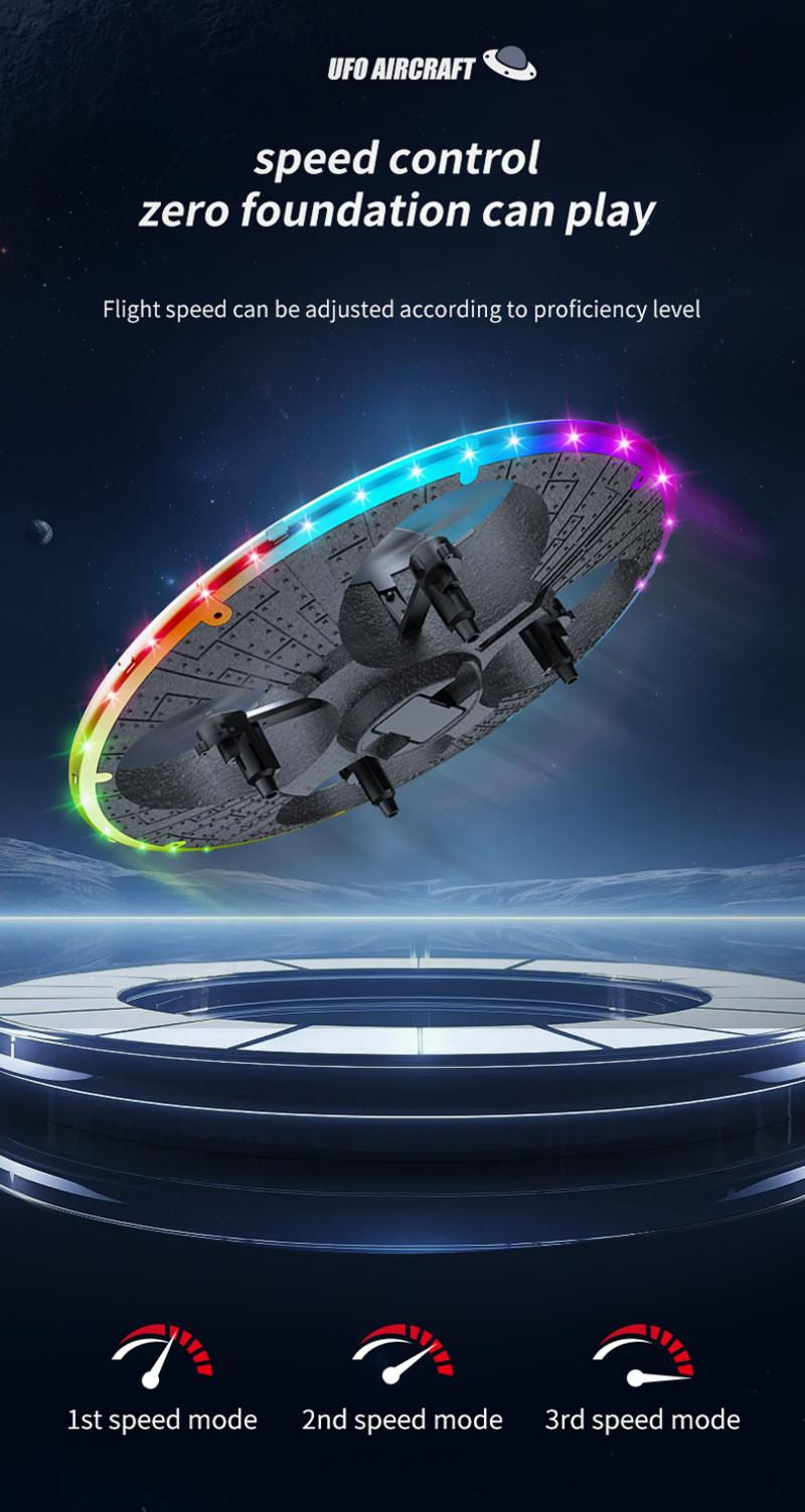 Thumbnail: RC Drohne Schaum UAV UFO mit Kamera Beleuchtung intelligente Hindernis vermeidu