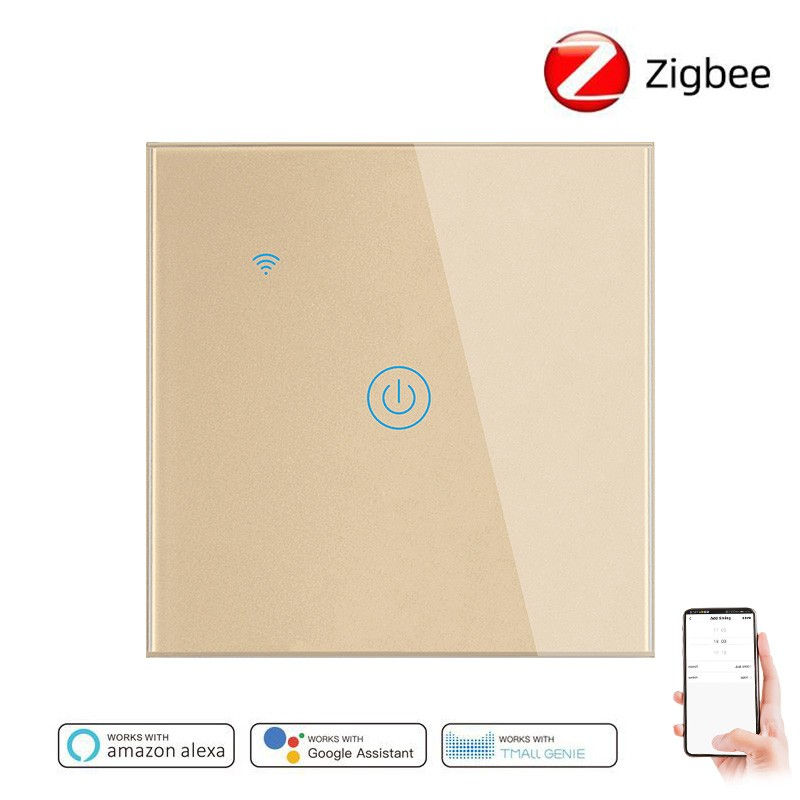 Miniaturbild: ZigBee Wifi Smart Switch Arbeit mit neutralen Draht Smart Life App Timer Google