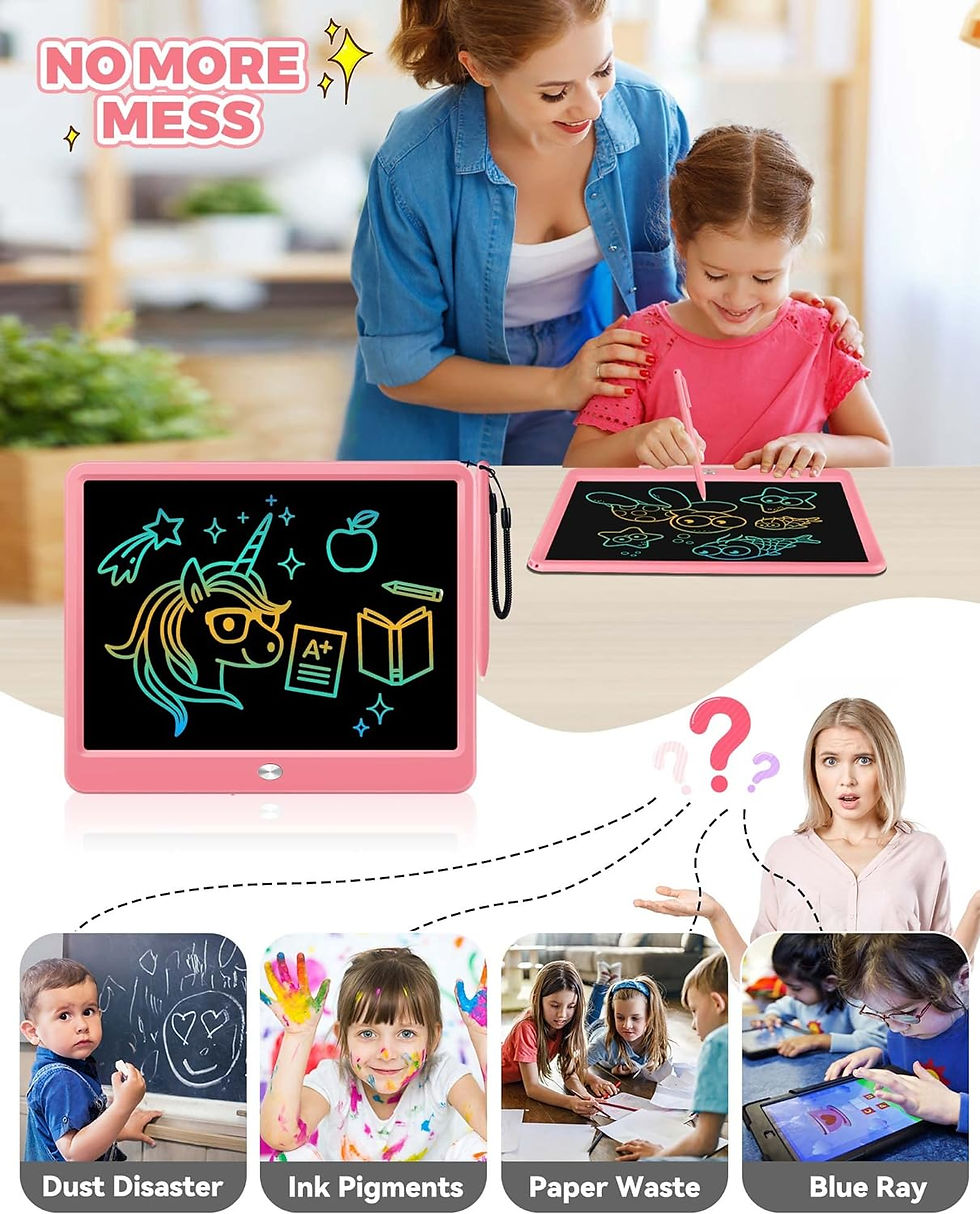 Thumbnail: KOKODI 12 Inch LCD Writing Tablet with Anti-Lost Stylus, Erasable Doodle Board 