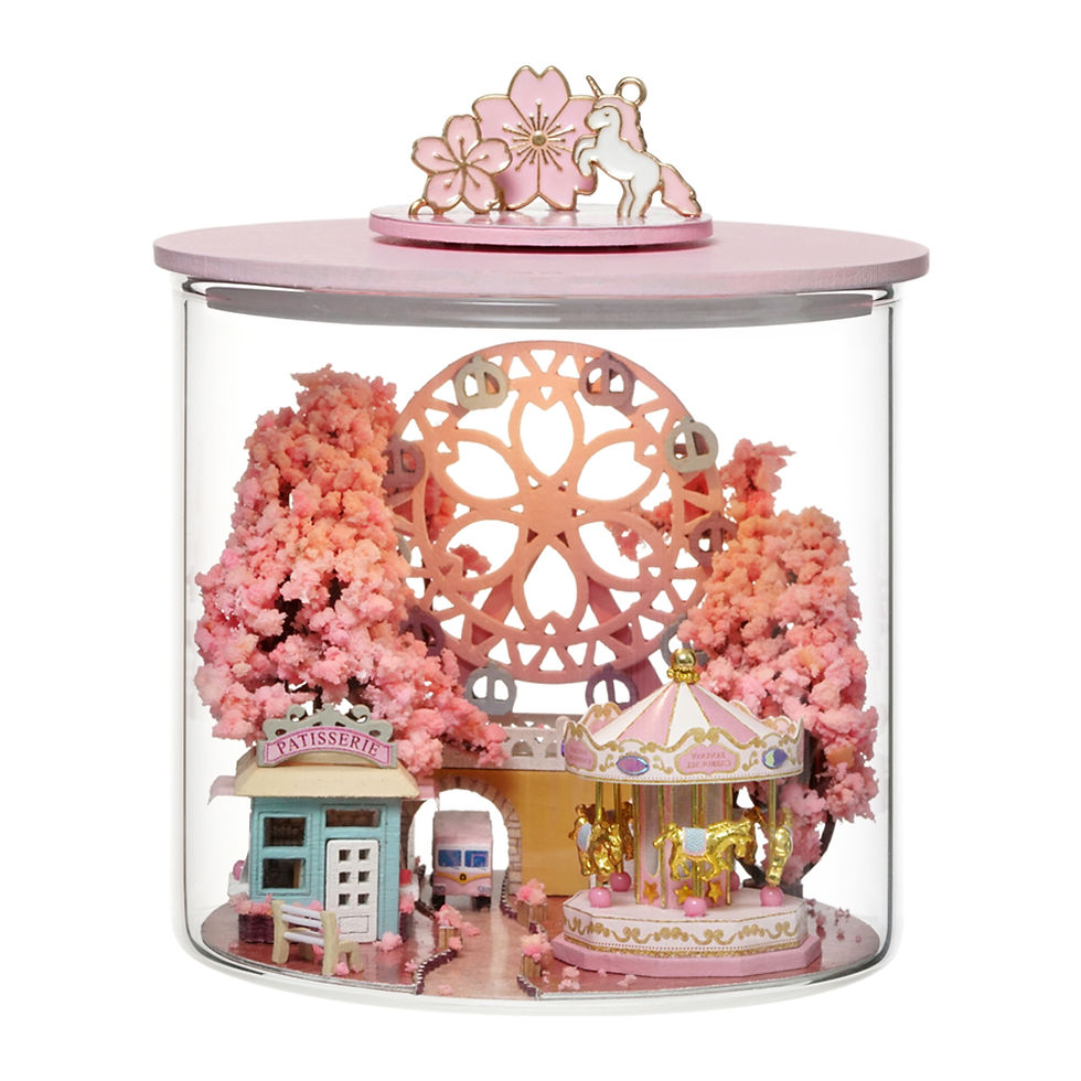 Miniaturbild: 3D Wooden Doll Houses Diorama Toys DIY Wooden House Puzzle Model Handmade Minia