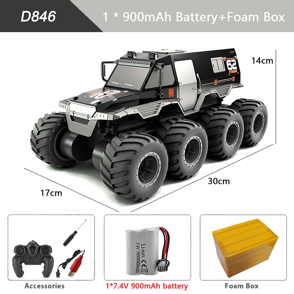 Thumbnail: 8x8 rc Auto 8wd Offroad Amphibien Stunt Fahrzeug 8-Rad Geschwindigkeit Rennwage