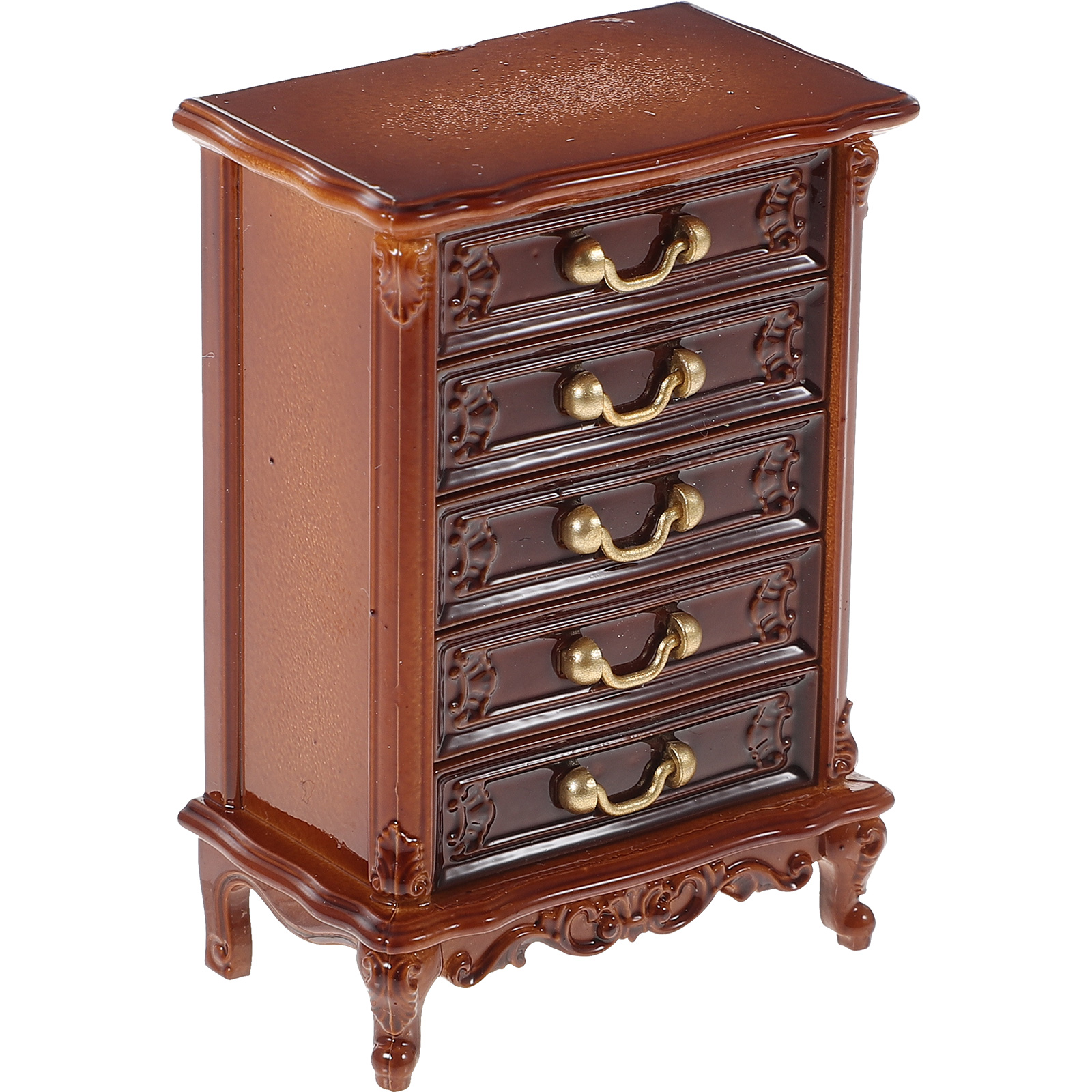 Mini Drawers Decorative Tiny Cabinet House Dolls Pretend Living Room Landscapin
