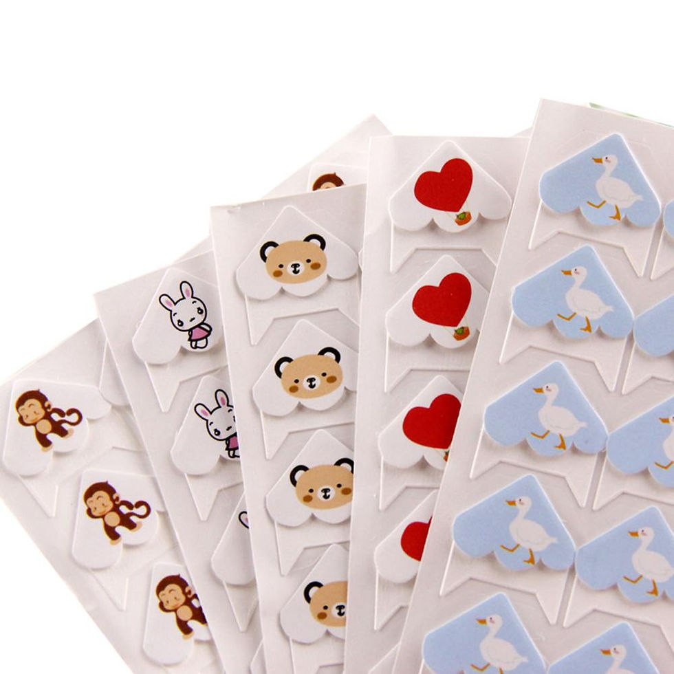 Thumbnail: 24 Pcs DIY Cute Animals Corner Paper Stickers for Photo Albums Scrapbooking