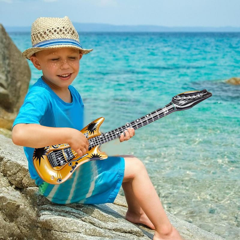 Thumbnail: Inflatable Guitar Balloons Inflatable Guitar Toy Decoration Men Women Concert T