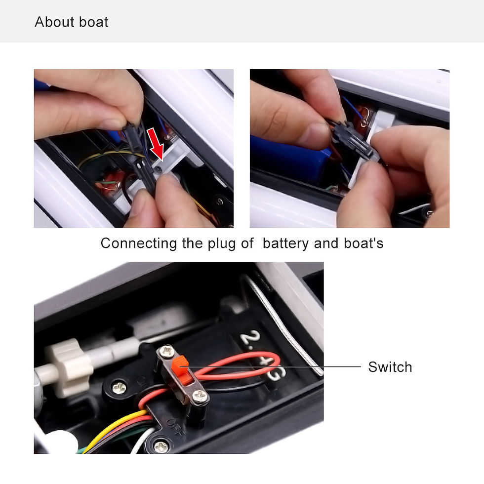 Miniaturbild: 2,4g LSRC-B8 rc Hochgeschwindigkeits-Rennboot wasserdichtes wiederauf lad bares