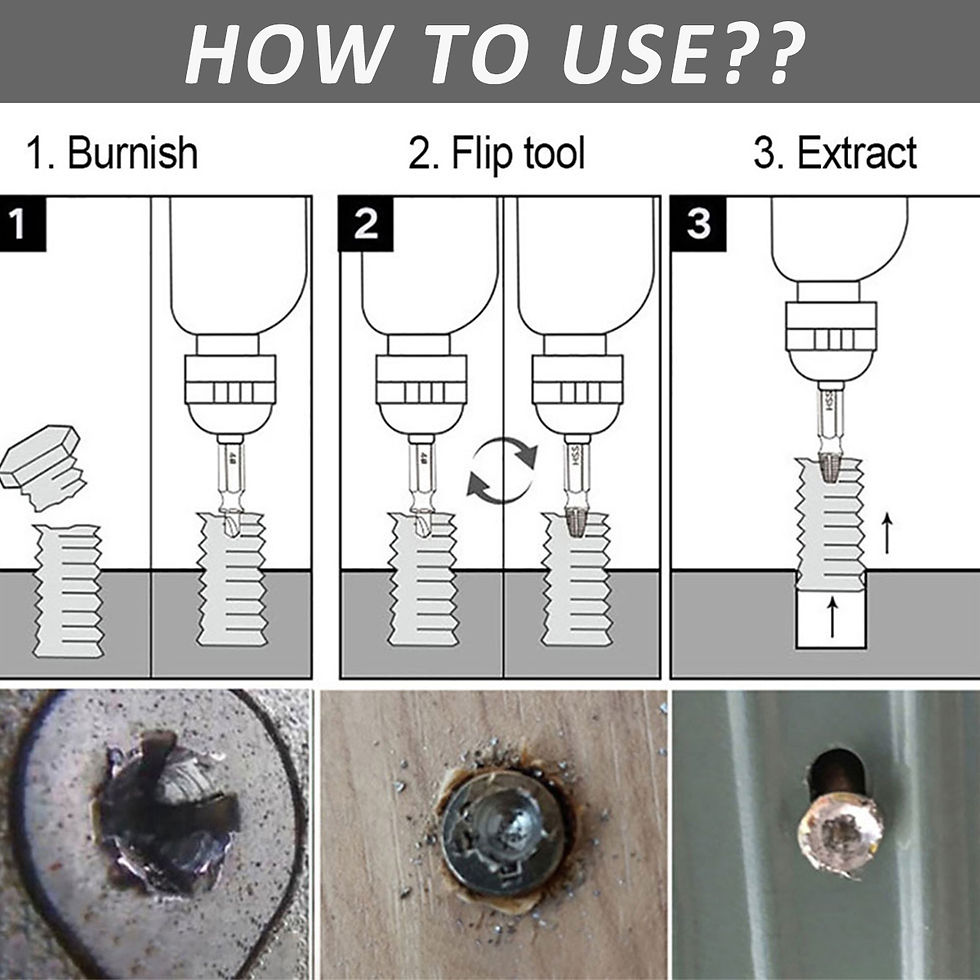 Thumbnail: 10 Stück Schraubenzieher-Kit aus legiertem Stahl beschädigter Schrauben entfern