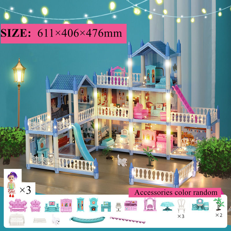 Miniaturbild: 3d Assembly Diy Doll House Miniature Model Doll House Accessories Villa Princes