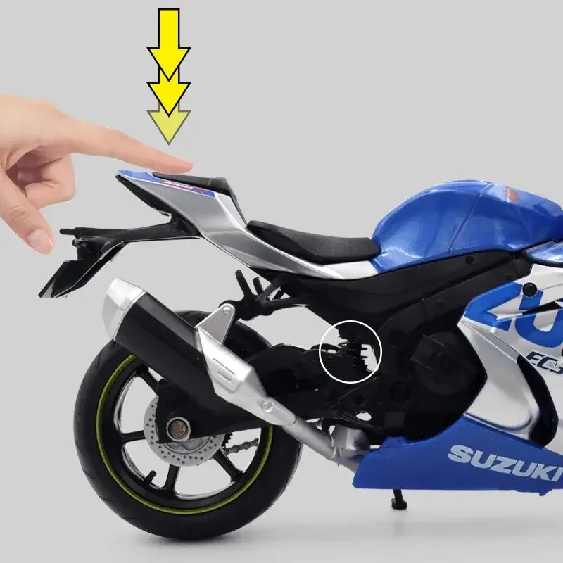 Thumbnail: Antike Legierung Rennmotorrad Modell Druckguss Straße Cross-Country-Motorrad-Mo