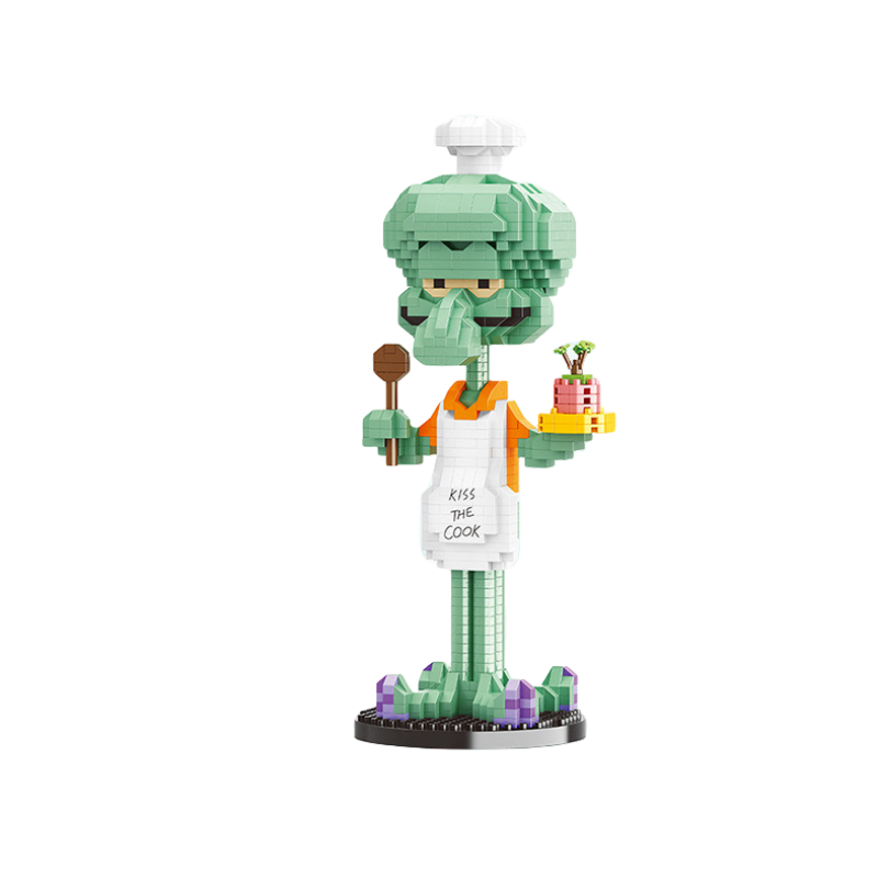 Thumbnail: SpongeBob SquarePants Cartoon Building Blocks Anime Figure Patrick Star Mr. Kra