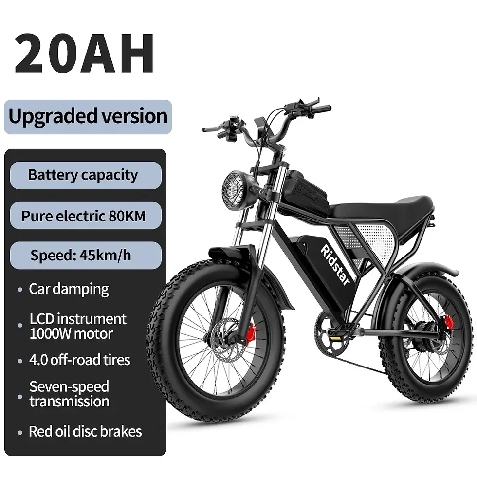 Thumbnail: Ridstar q20 Elektro fahrrad 2000w 48v 40ah wasserdicht leistungs starker Doppel