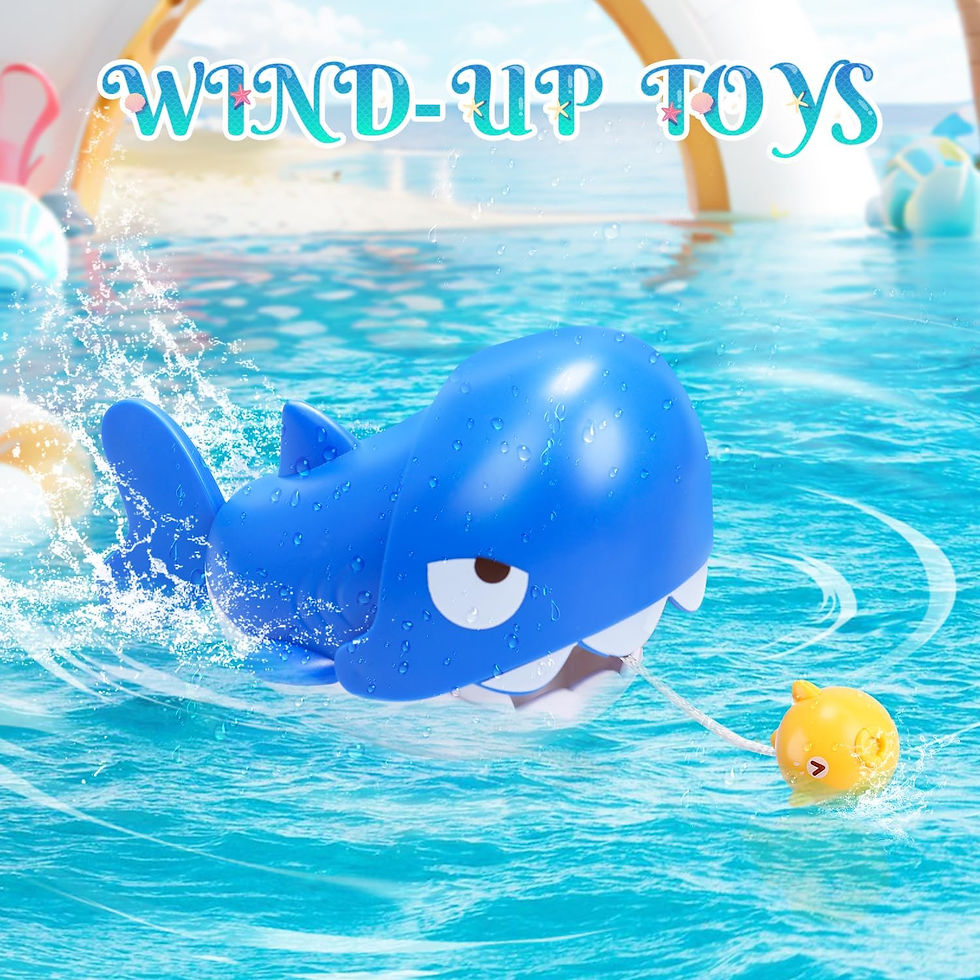 Thumbnail: Bath Toy Bathtub Toy with Shower and Floating Toys,Magnetic Fishing Game for To