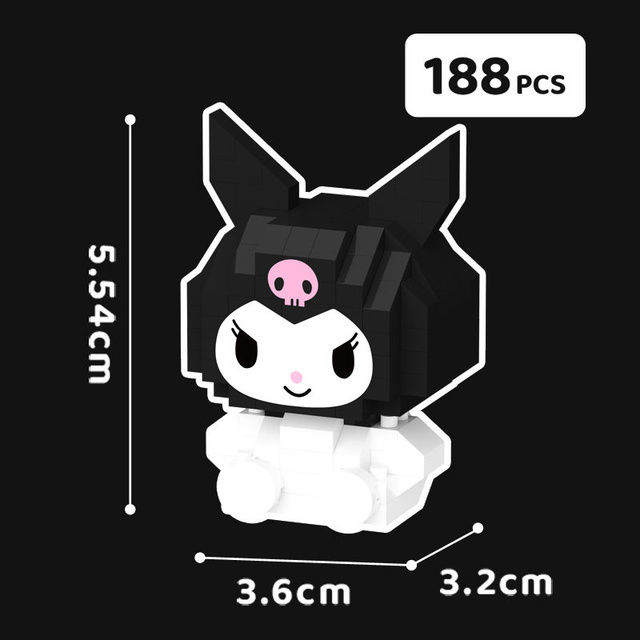 Miniaturbild: Sanrio Anime Hello Kitty My Melody Cinnamoroll Pompompurin Kuromi Friends Build