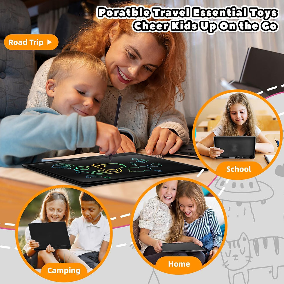 Miniaturbild: 13 Inch LCD Writing Tablet for Kids, Rechargeable Doodle Board, Kid Drawing Pad