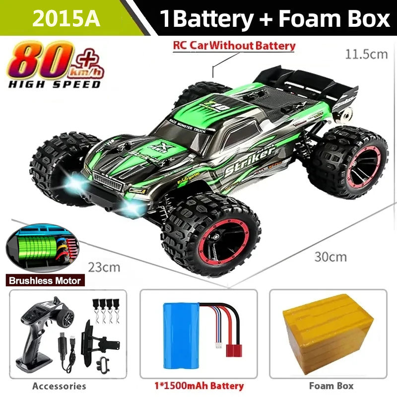 Thumbnail: 1:16 4WD RC Auto Hoch geschwindigkeits Offroad Drift bürstenlose Monster RC Aut