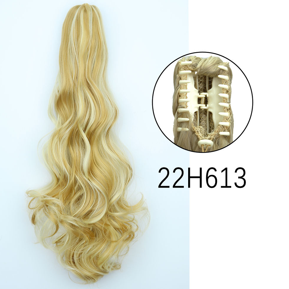 Thumbnail: Synthetische Lange Gerade Klaue Clip Auf Pferdeschwanz-haar Extensions 24Inch W