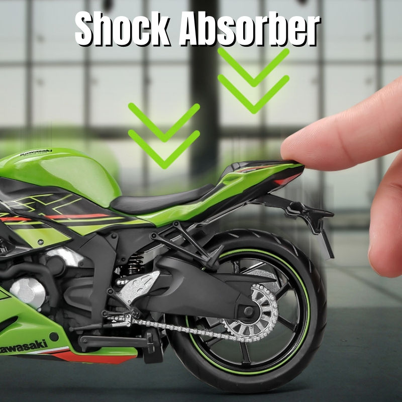 Thumbnail: 1/12 kawasaki ninja ZX-6R motorrad spielzeug 1:12 rmz stadt druckguss modell su