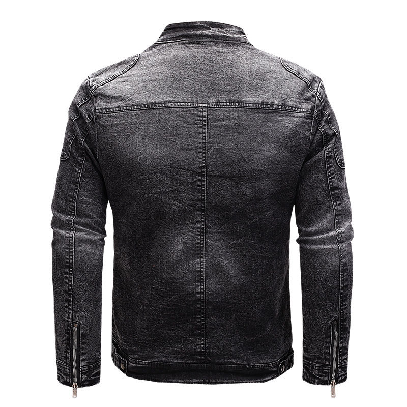 Thumbnail: MAIDANGDI 2024 Autumn  Winter New Denim Jacket Men's Slim Fit Retro Denim Jacke