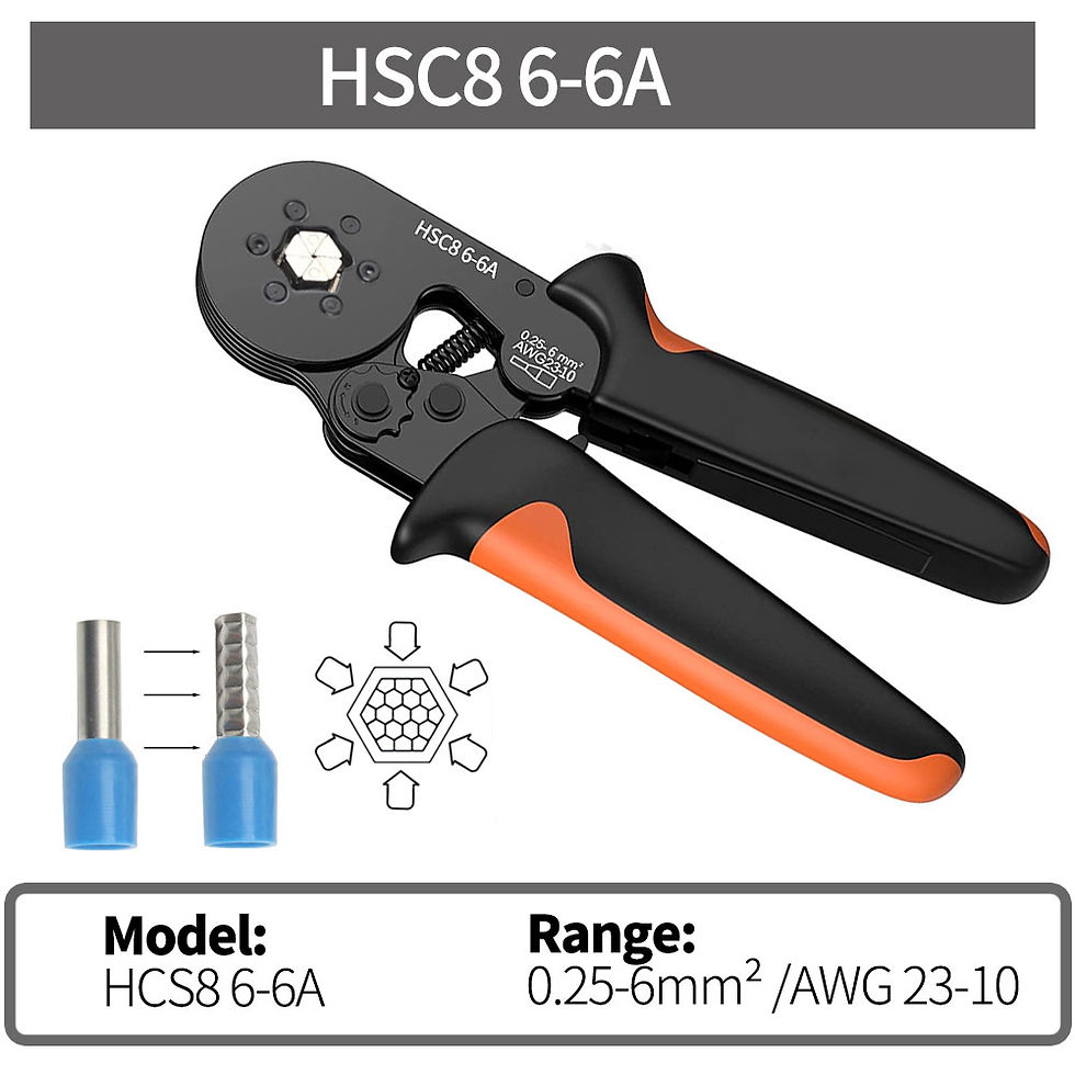 Thumbnail: Crimp zange Kit Rohr klemme hsc8 6-4a Crimp draht Mini Ferrule Crimper Handwerk
