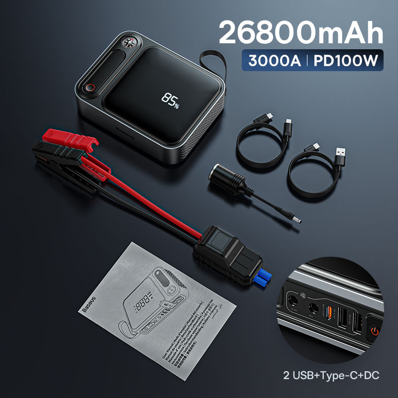 Baseus Portable 20W Power Bank 5200mAh with Built-in Cable for iPhone
