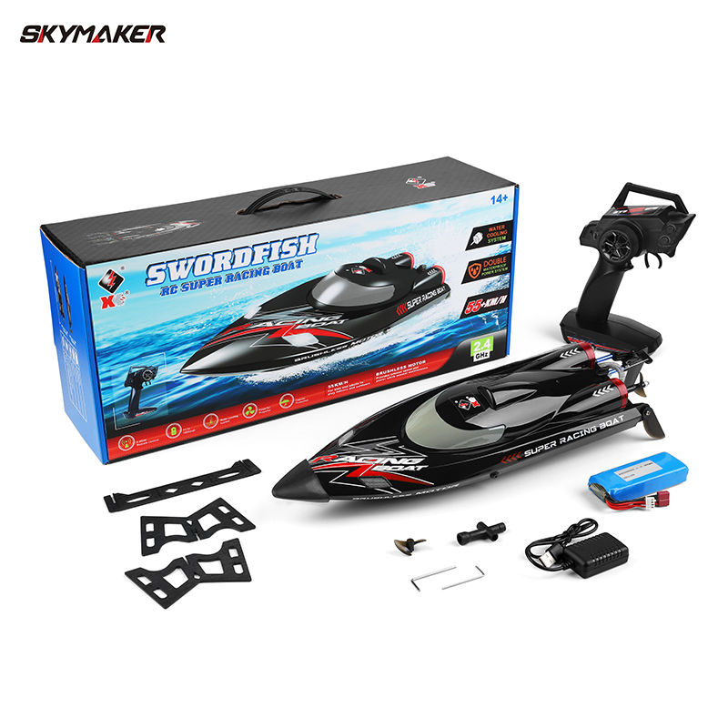 Thumbnail: Wltoys wl916 Hochgeschwindigkeits-RC-Boot 55 km/h Fernbedienung boote 2,4 GHz k