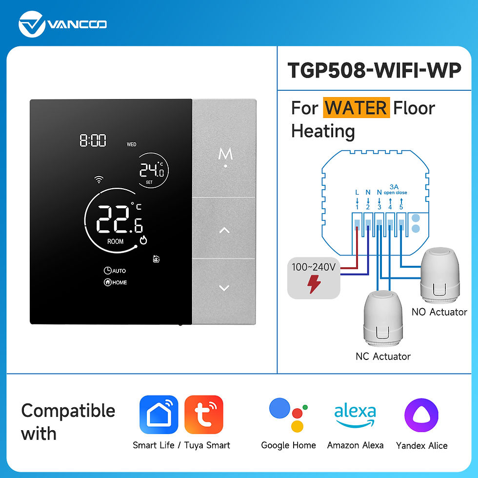 Miniaturbild: Wifi thermostat tuya smart home thermo regulator für kessel/elektrisch/boden he