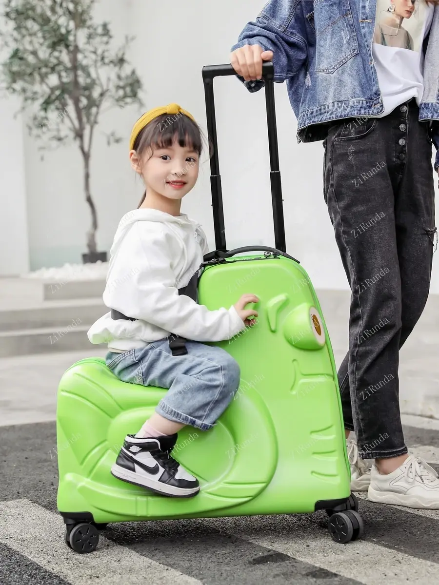Thumbnail: Kann Kinder 20 Zoll Koffer Cartoon Reisekoffer mit Rädern 24 Zoll kann Baby Anh