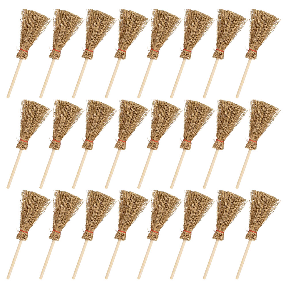 Miniaturbild: Miniature Brooms Dollhouse Mini Brooms Doll Broomstick Tiny Witch Brooms Diy Cr