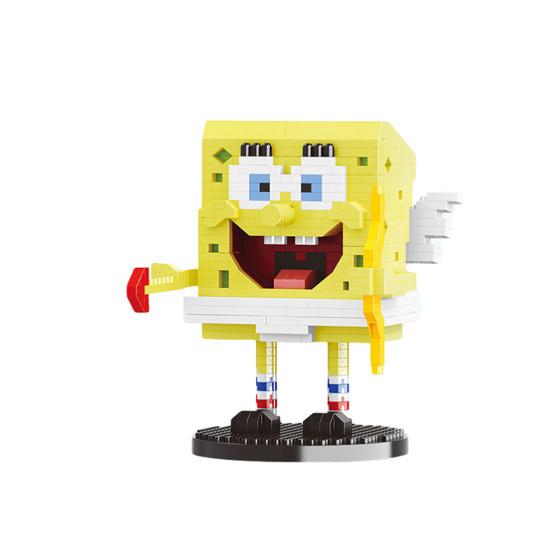 Miniaturbild: SpongeBob SquarePants Cartoon Building Blocks Anime Figure Patrick Star Mr. Kra