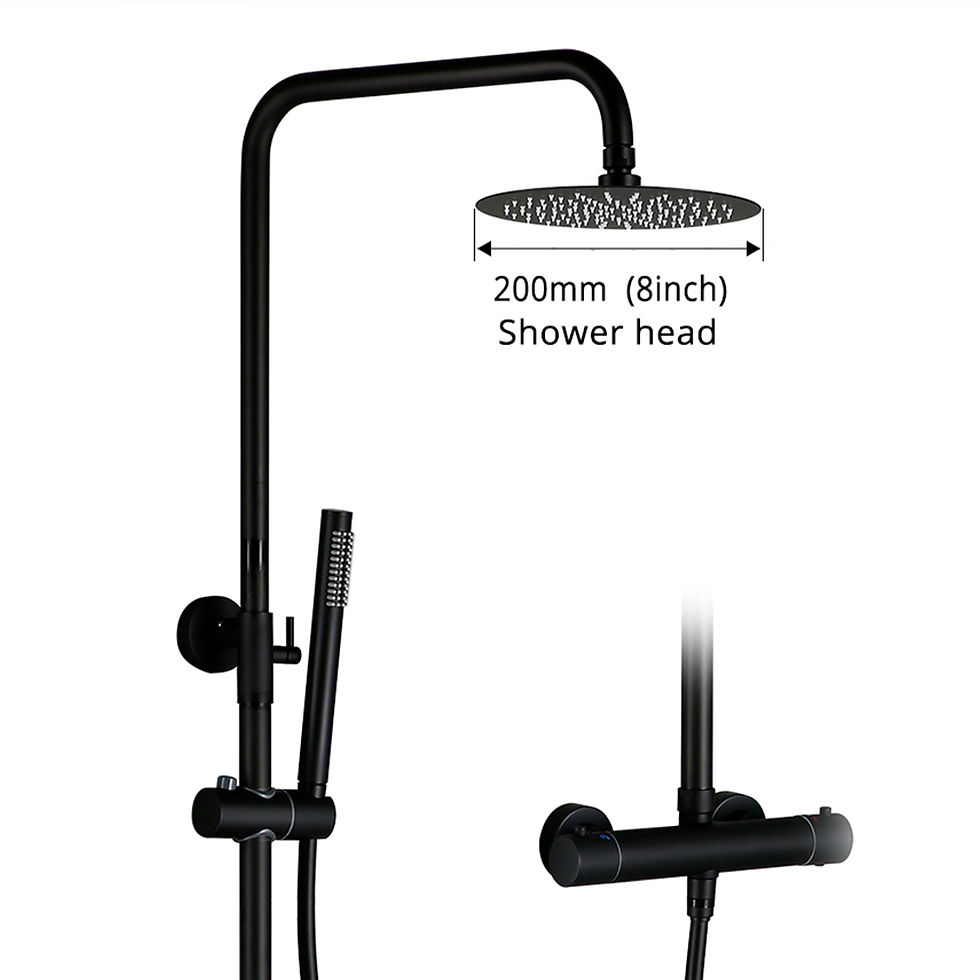 Miniaturbild: Dusch system mit thermostati schem Dusch hahn Thermostat Bad mischer Wasserhahn