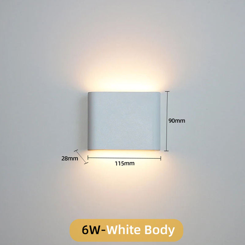 Thumbnail: LED Wand leuchte Outdoor wasserdicht IP65 Innenwand leuchte 6 w12w Veranda Gart