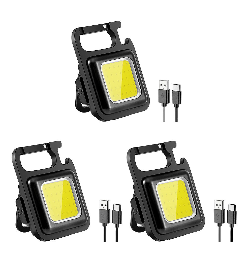 Thumbnail: Multifunktionale Mini Glare COB Keychain Licht USB Lade Notfall Lampen Starke M