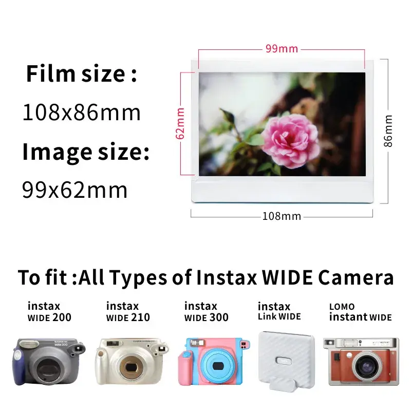 Thumbnail: Genuine Origin Fujifilm Instax Wide Film For Fuji Instant Photo Camera Wide 300